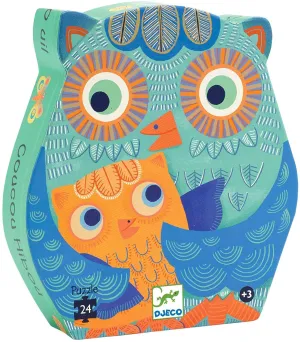 24 Piece Hello Owl Silhouette Puzzle