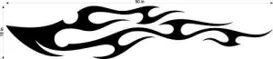 Auto Truck Car Boat Side Flames Tribal Decal Sticker  TF055