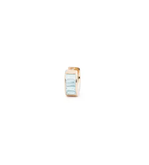 Baguette Aquamarine - True Love : Huggie Earring