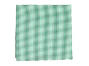 Kelly Green Seersucker Gingham Pocket Square