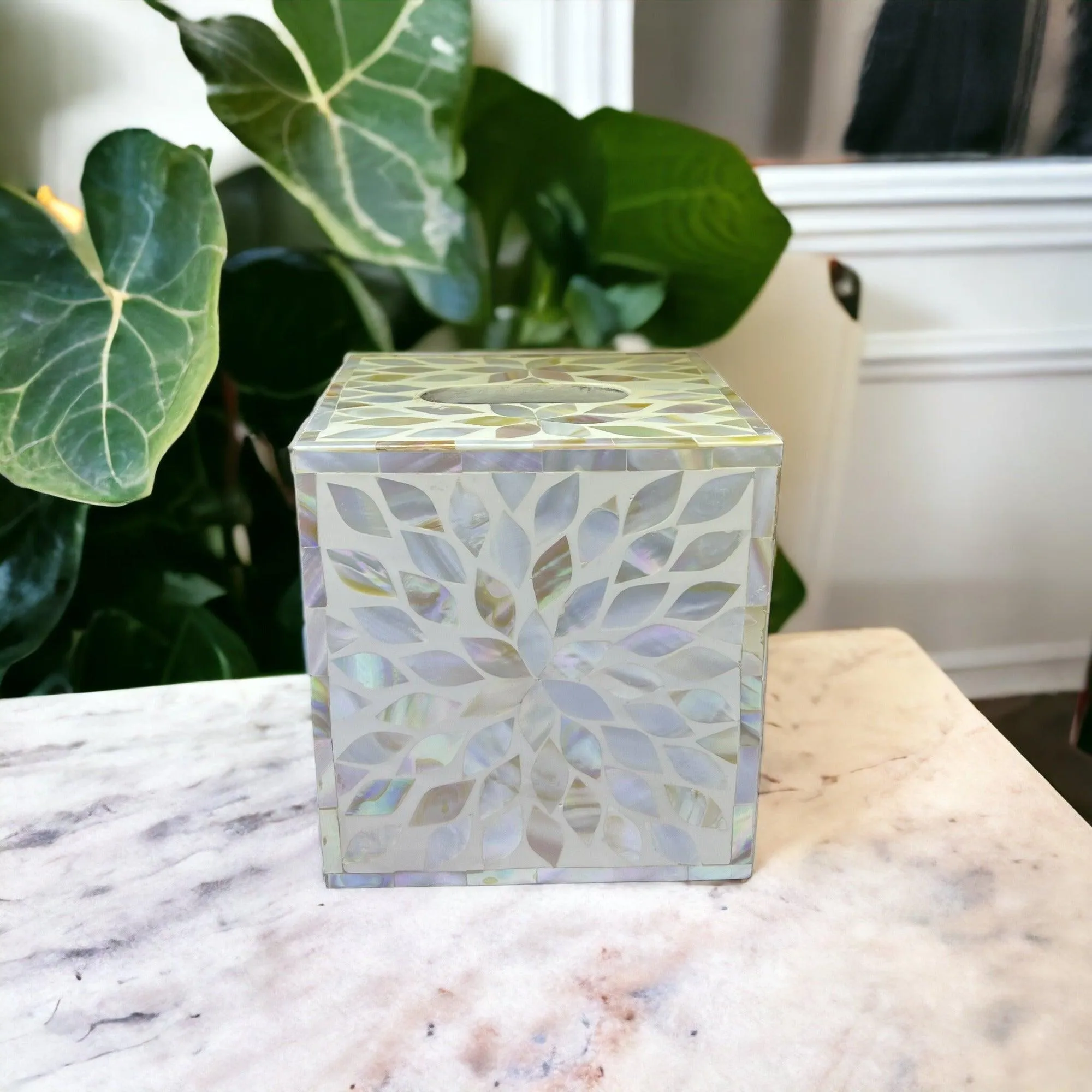 Mother of Pearl Tissue box