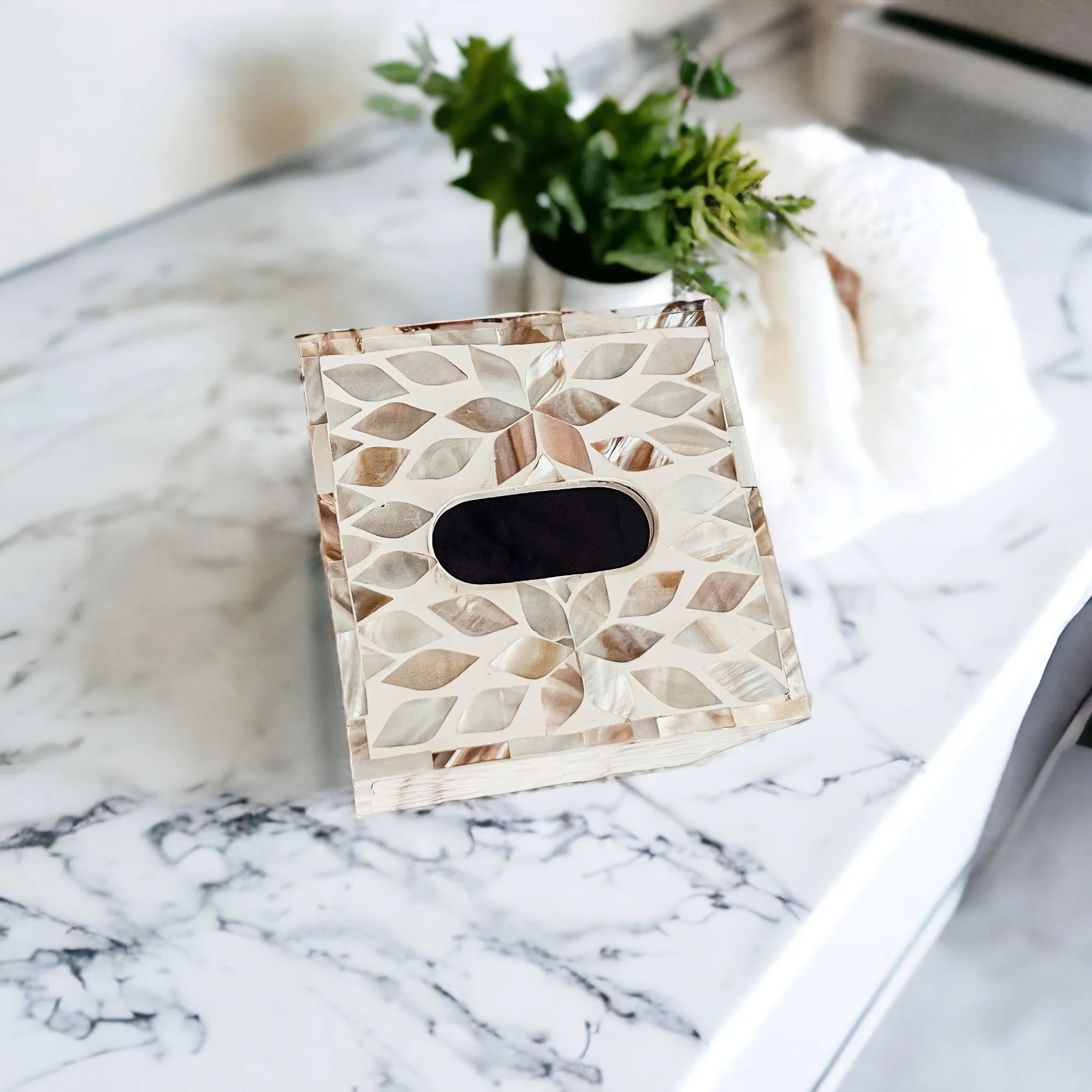 Mother of Pearl Tissue box