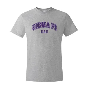 Sigma Pi Heather Gray Dad Tee