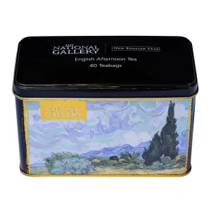 Wheatfield With Cypresses by Vincent Van Gogh - Classic Tea Tin - 40 English Afternoon Teabags