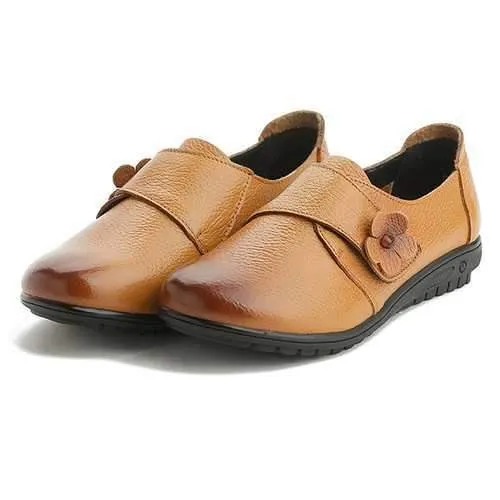 Women Leather Flat Loafers