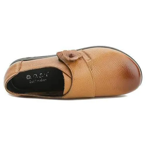 Women Leather Flat Loafers