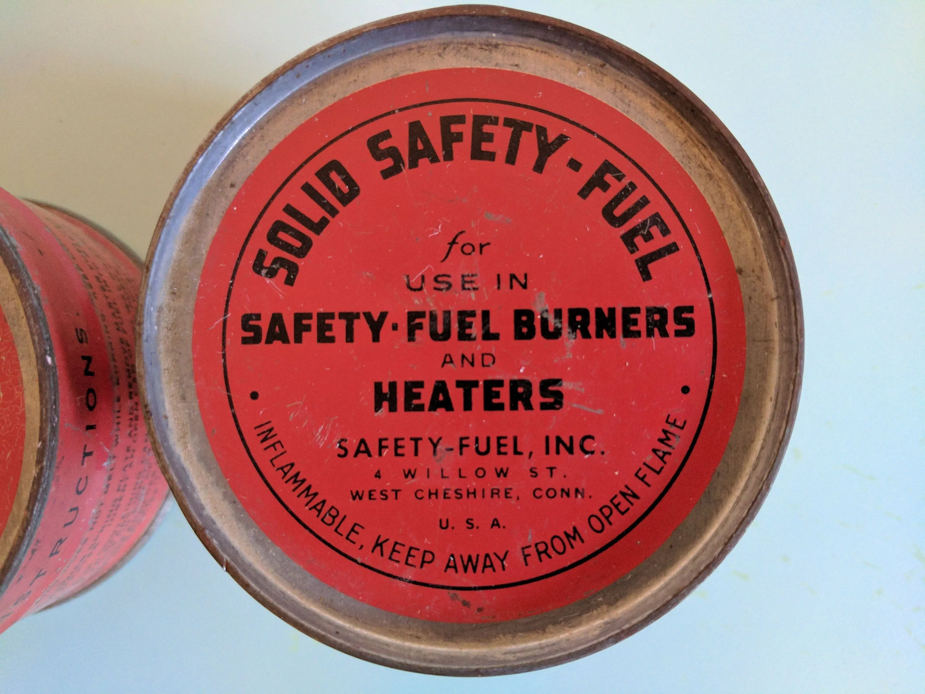 WW2 US Army Solid Safety-Fuel Canister F*S